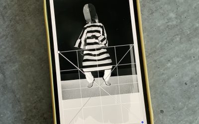 A negative made on a phone